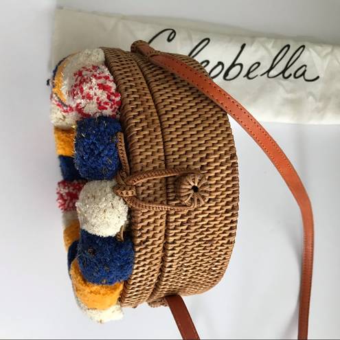 Cleobella  Pom Pom Williamsburg basket round Bag