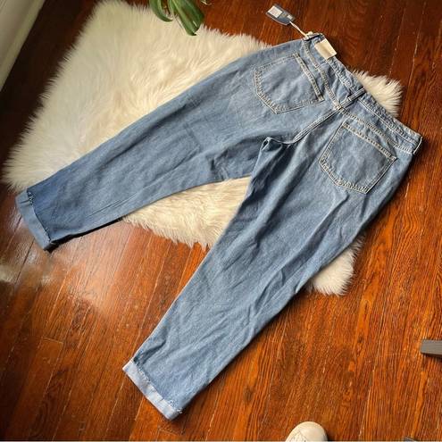 Universal Threads Boyfriend Patched Jeans Tapered Leg 100% Cotton NWT