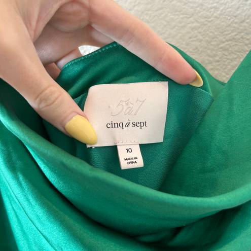 Cinq à Sept Green Silk Mini Dress