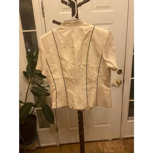 Adrianna Papell Women's  Cream Blouse Size 16