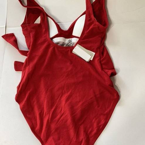 Tommy Bahama New.  red wrap swimsuit.  MSRP $169 size 10
