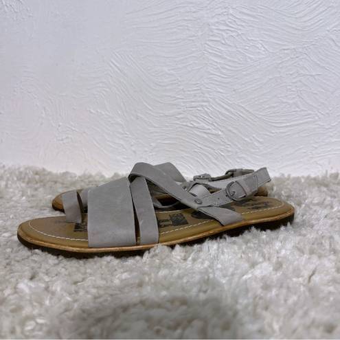 Sorel  Ella Women's  Leather Sandals Size 7.5 See Photos Gray