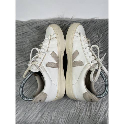 VEJA  Womens T2 White Leather Lace Up Sneakers US Size 8/EUR 39