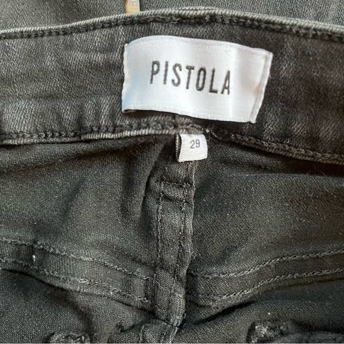 Pistola  Arielle Skinny Distressed Frayed Hem Black Jeans Size 29