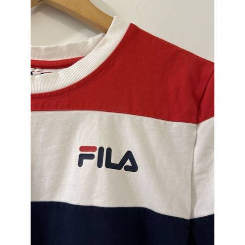 FILA  Cropped Crewneck Short Sleeve Tee T-Shirt Juniors Size Large Tilly’s