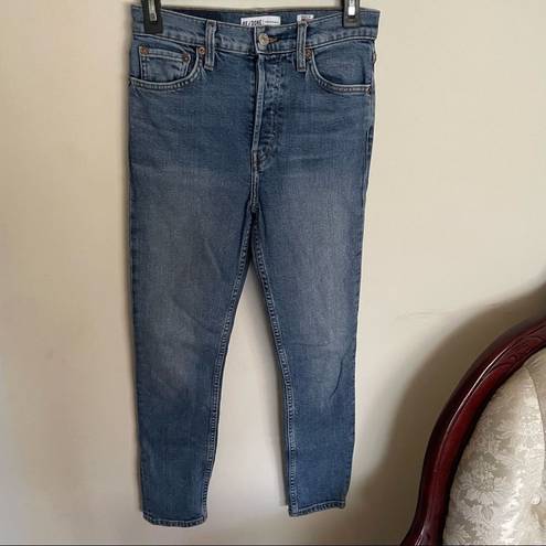 RE/DONE  High Rise Ankle Crop Mid 80’s Wash