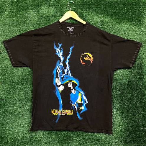 Mortal Kombat Raiden Lighting Strike Poster Tee L