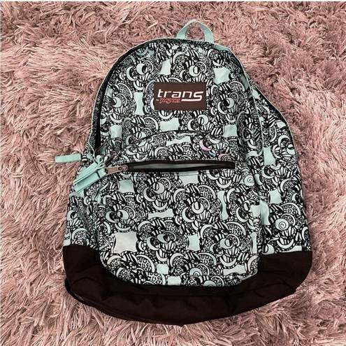 Jansport Trans by  Mint Green and Velvet Backpack