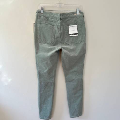 Pilcro Anthropologie NEW High Rise Stretch Corduroy Skinny Jeans Mint Green
