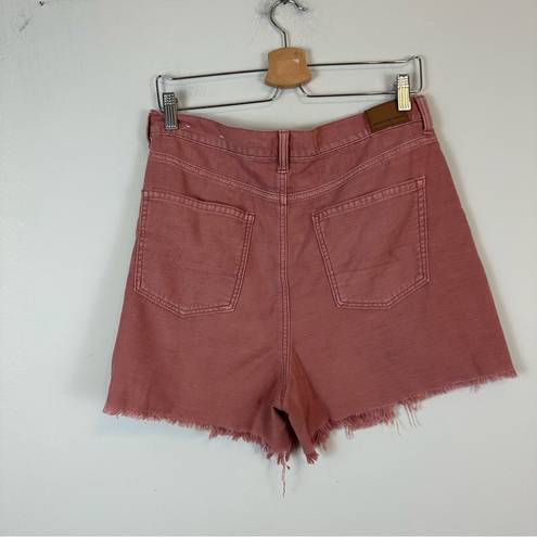 American Eagle AEO | Mauve Pink Distressed Highest Rise Mom Shorts Size 12