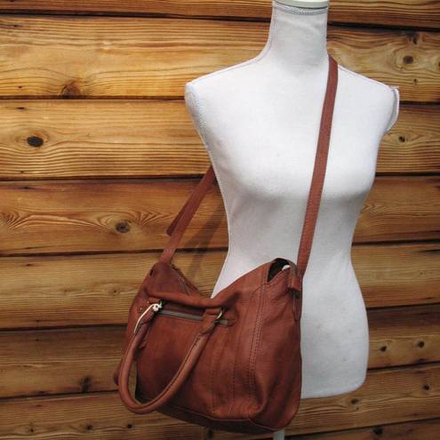 Krass&co NWT American Leather  Soft Leather Satchel Tote Shoulder Bag