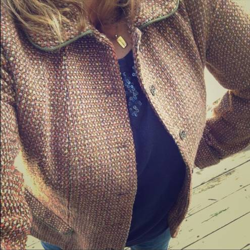 Coldwater Creek Cold Water Creek Hourglass Blazer Multi Color Brocade Blazer Jacket Coat