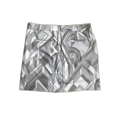 Polo Golf Ralph Lauren Skirt Skort Gray Print Size 6