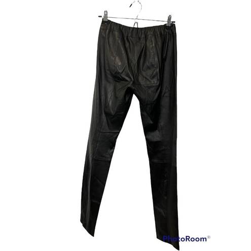 The Row  Moto Pant No Zip in Stretch Leather