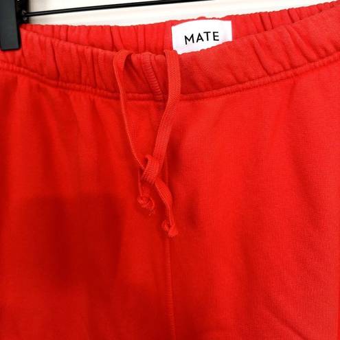 Mate the Label NWT  Organic Red Fleece Relaxed Pocket Sweatpants - L