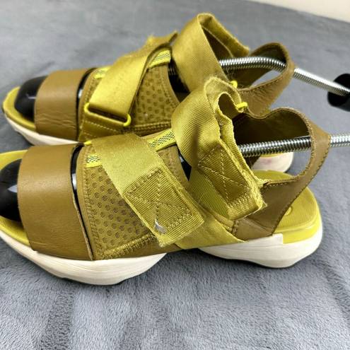 Sorel  Sandals Womens Size 8.5 Kinetic Impact II Sling Low Sandals Leather Yellow