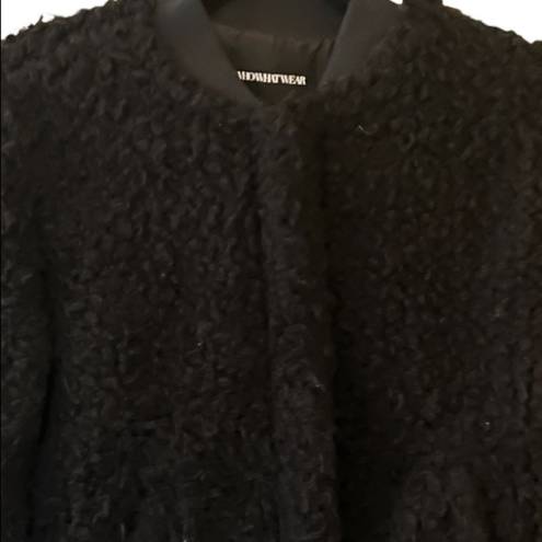 Who What Wear  Black Sherpa Jacket