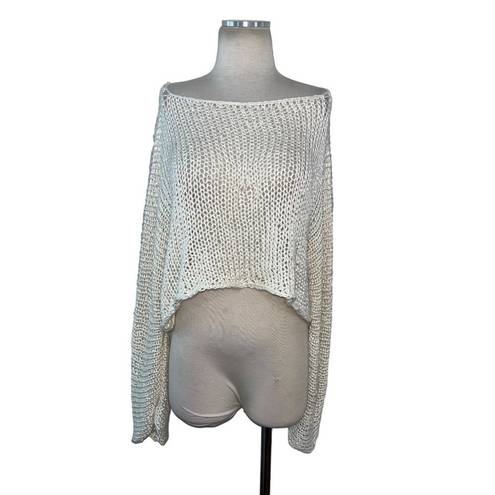 The Row  Stelle Top in Ecru Large Womens Knitted Sweater