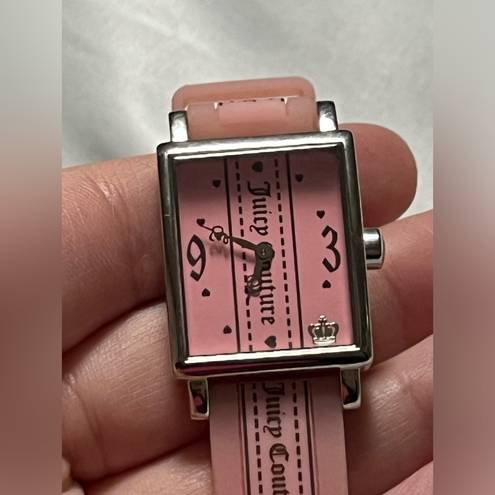 Juicy Couture  Vintage Pink Brown and Silver Skinny Watch