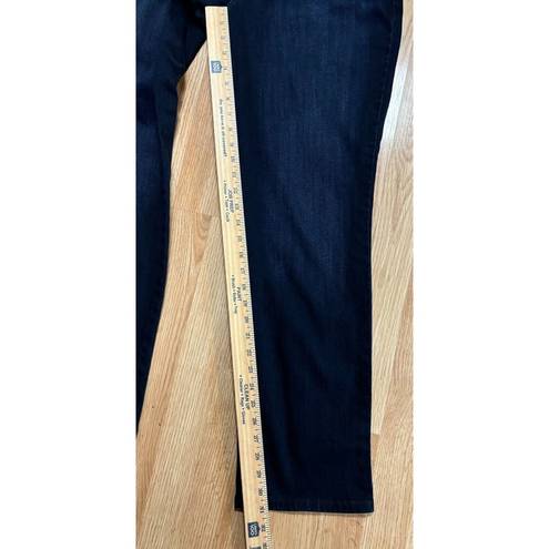 Lee  Relaxed Fit Straight Leg Mid Rise Womens 14M Blue Jeans Dark Wash Pants