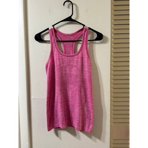 Lululemon  Swiftly Tech Racerback Heathered Pink Size 4