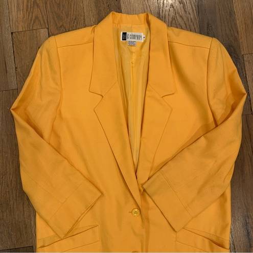 P&Co Ak& Woman’s Yellow Blazer Jacket Size 6