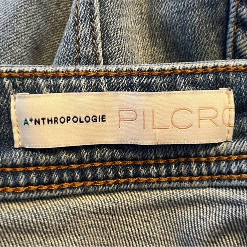 Pilcro by Anthropologie High Waist Cropped Jeans with Satin Cuffs Size 22W