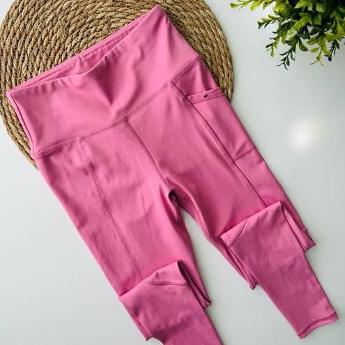 Gottex  Lab Pink Ankle Length Workout Athletic Leggings Size Small