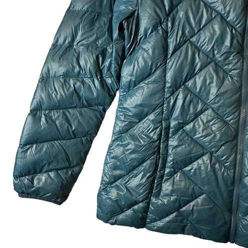 London Fog  Lightweight Packable Down Puffer Jacket Size Large Teal