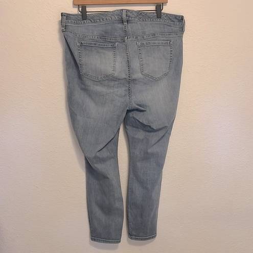 Torrid  Mid Rise Skinny Jeans Size 18R Stretch Denim Light Wash Plus Size Fashion