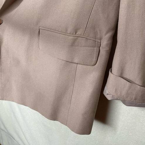 ALLSAINTS  Aleida Notch Lapel Open Front Long Sleeve Blazer Jacket Rose Pink 8