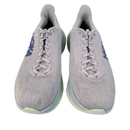 Hoka  One One Mach 4 Lavendar Womens Sz 9.5 Running Trail Athletic Shoe Sneaker