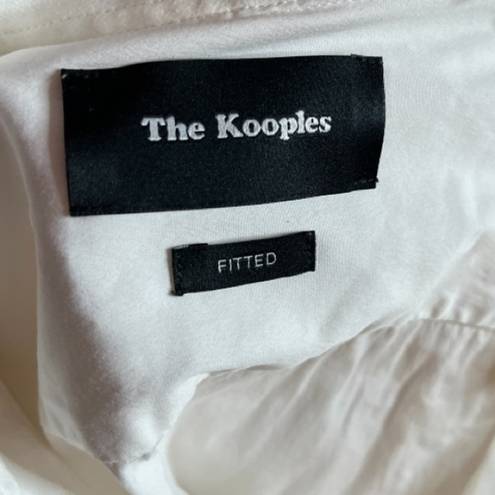 The Kooples  white button down fitted shirt size small