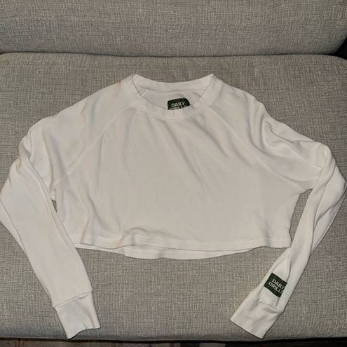 Daily Drills cropped waffle long sleeve