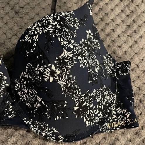 Vince Camuto Women's  Navy & White Floral Bra Size 38C EUC #6546