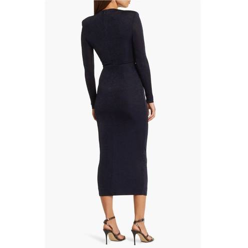 Misha Collection NWT  Francis Slinky Jersey Midi Dress in Navy