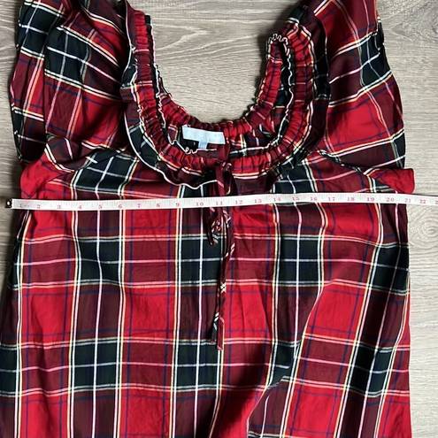 Hill House  Home Cordelia Dress - Red Tartan