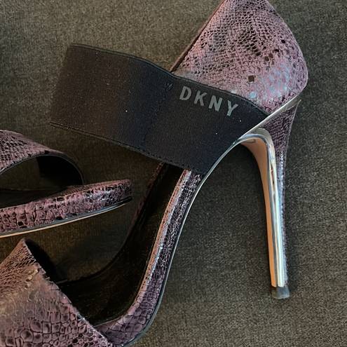 DKNY  Iva Stiletto Sandals- Two Tone Garnet