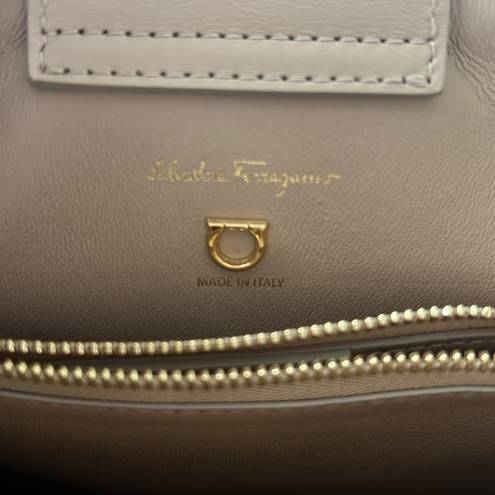 Salvatore Ferragamo  Gancino Leather Top-Handle Bag, Blush Pink UNIQUE! Sold Out