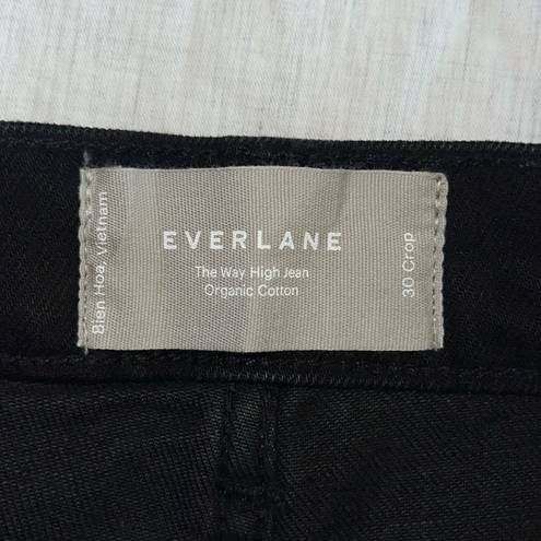 Everlane NWT  The Way High Jeans Coal Black Size 30 Crop