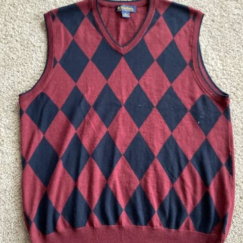 Brooks Brothers  men’s large 100% Merino Wool vest