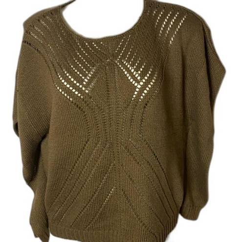 Chico's Brown  Sweater Poncho -style Short Sleeve