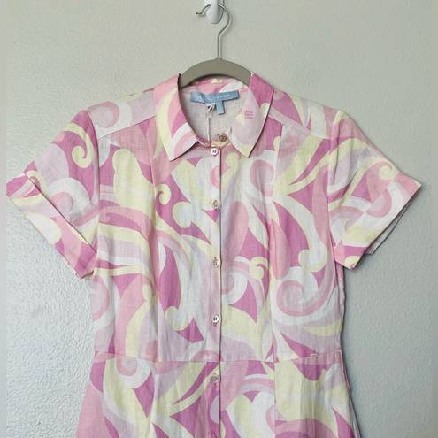 Hill House NWT  Lily Candy Kaleidoscope Pink Dress Size XXS