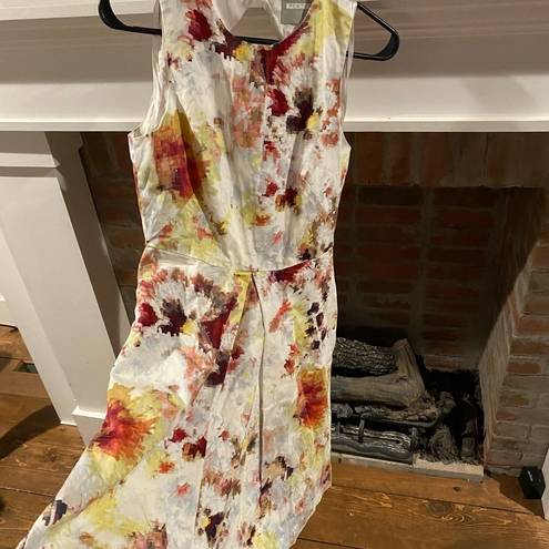 Hunter Bell ANTHROPOLOGIE  New York Sleeveless A Line Dress Floral Size 4