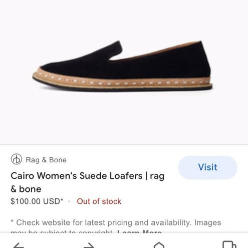 Rag and Bone  Cairo suede loafers size 38.5