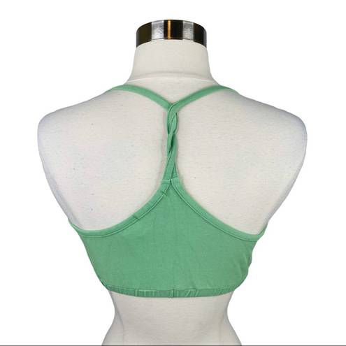 LA Made  Green Twisted Racerback Bralette - NWT