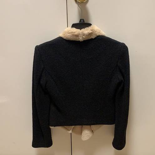 ZARA sheepskin black jacket