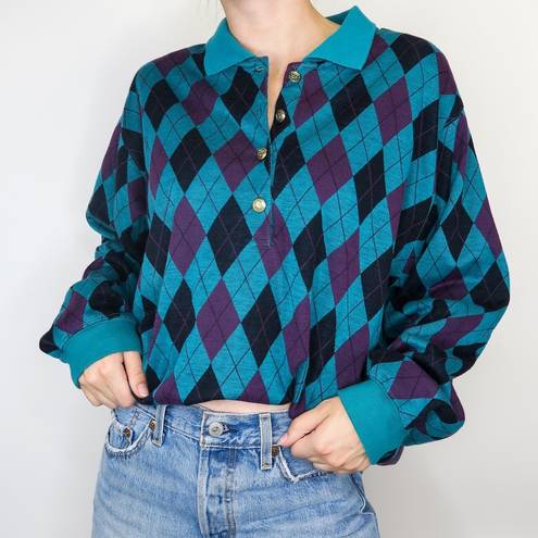 Cabin creek Vintage 80s  Argyle Pullover