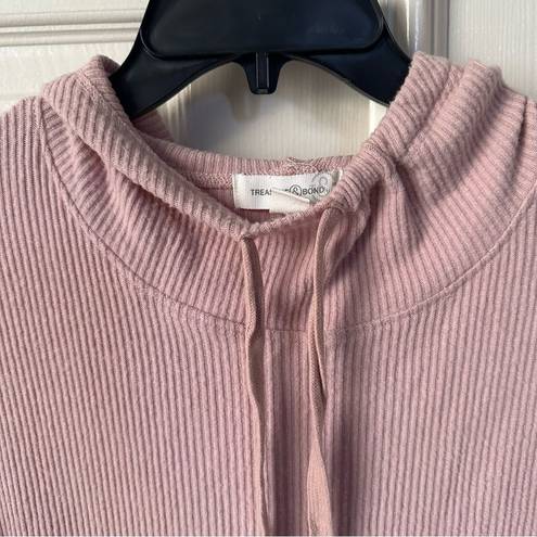 Treasure & Bond  pink hooded pullover