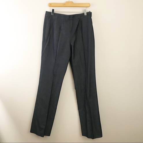 DKNY Vintage 90s Y2K  City Silk blend high waist trousers dress pants Blue Gray 8